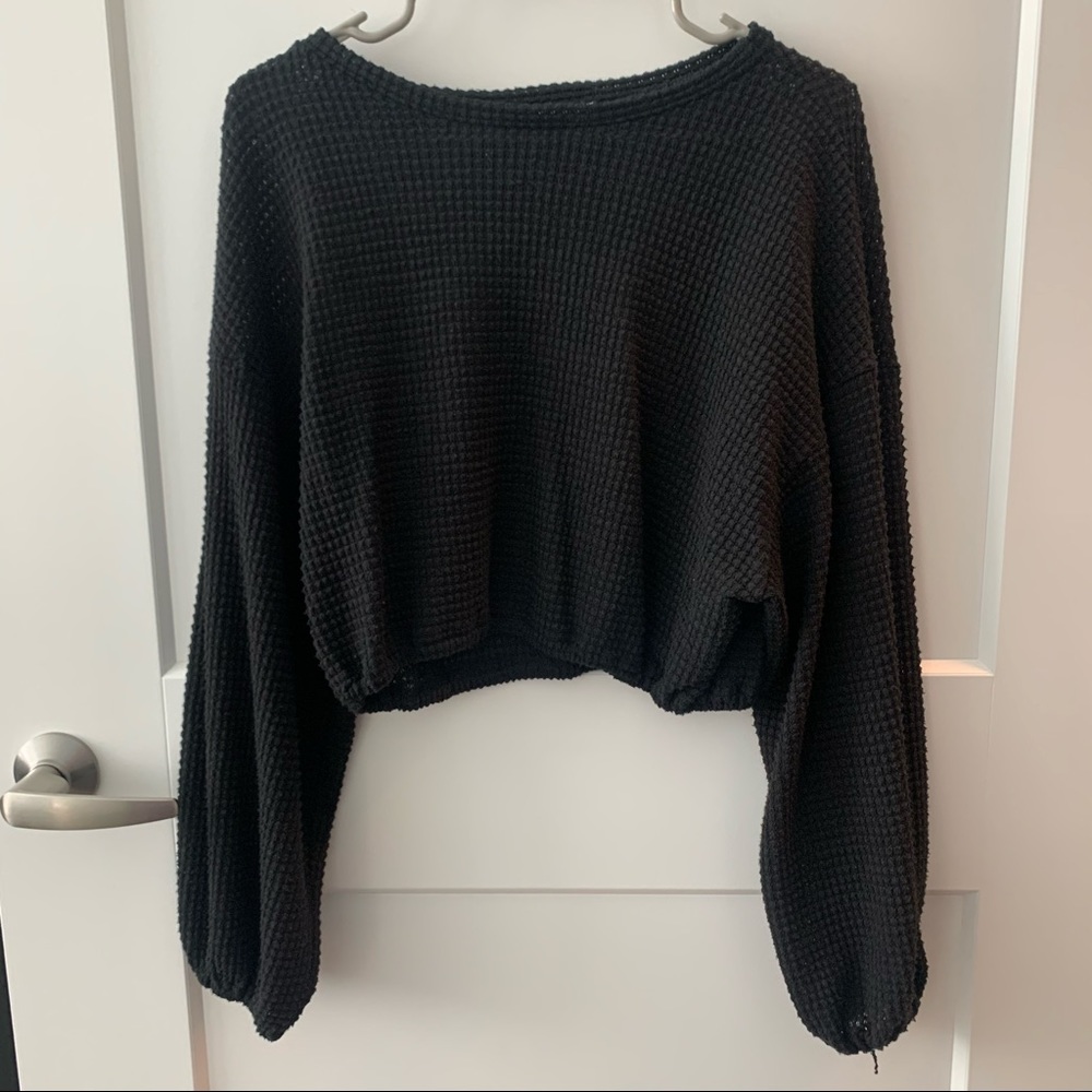 Altar’d State Waffle Knit Lightweight Sweater